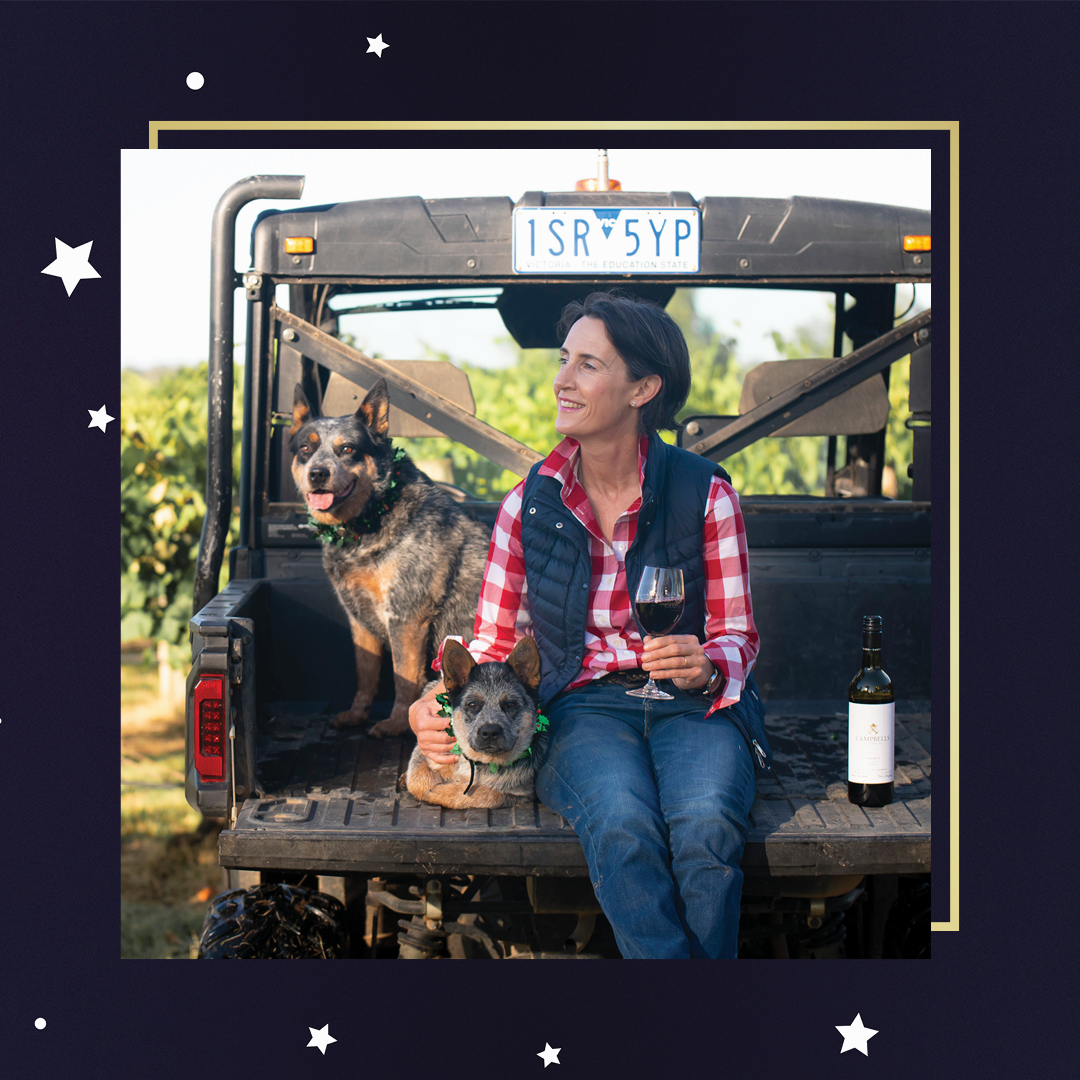 A perfect festive celebration for Jane Campbell would be skiing in Canada with friends and family.  Jane's best Christmas moment each year is enjoying a glass of chilled Campbells Rutherglen Muscat served with her mum's Christmas plum pudding - nothing beats it!
@campbellswines