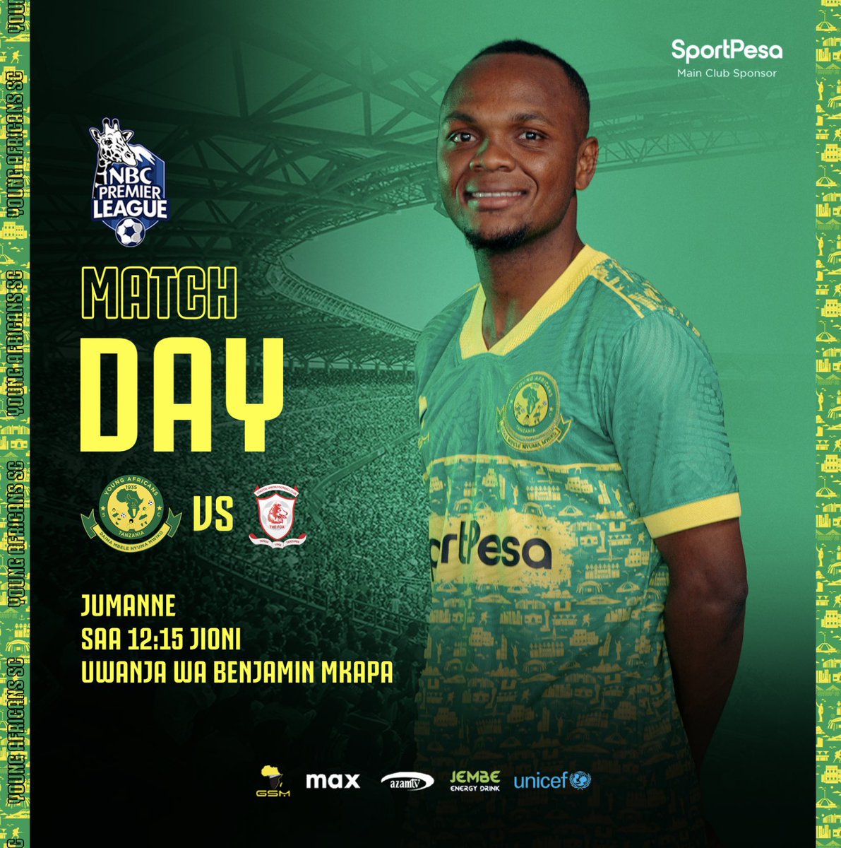 YangaToTFans's tweet photo. Match Day. Yanga SC vs Coastal Union. Nini utabiri wako?

Tafadhali RT 💛💚🖤 https://t.co/Js3854JkVf