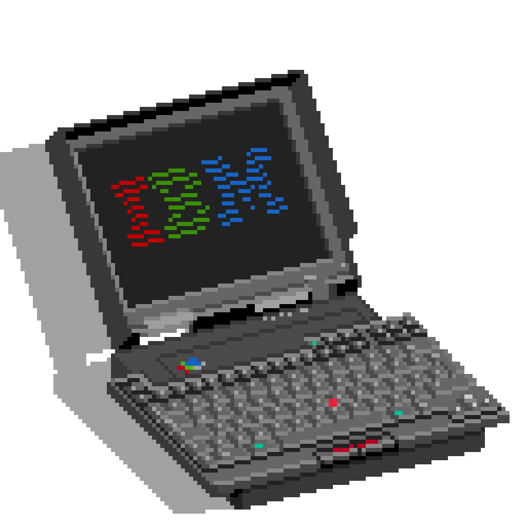 liux_pixel's tweet photo. IBM Thinkpad 701 (1995)
128x128 pixel art

Top laptop with an amazing designed keyboard

#ibm #thinkpad #laptop #retro #retrocomputing #keyboard #90s #vintage
#pixelart #digitalillustration #digitalart #pixel #artwork #aesthetic #lowres https://t.co/S2Vv9K6wkZ