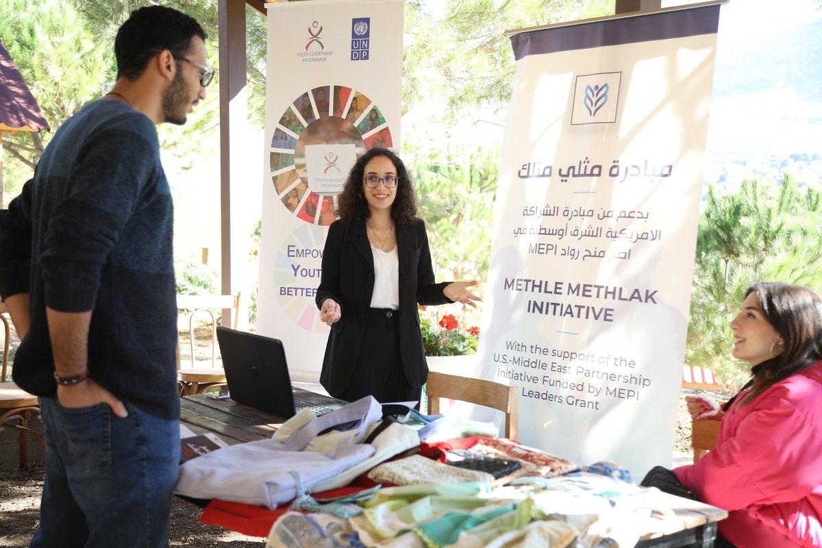 UNDP_Lebanon's tweet photo. 1⃣3⃣@YLPLeb alumni shared their stories as social innovators, change makers &amp; entrepreneurs to @NorwayinLebanon, @CanadaLebanon, @tcembassybeirut &amp; @GermanEmbBeirut thru @KfW_FZ_int.
#UNDP supports #youth leaders in creating sustainable &amp; impactful solutions in their communities. https://t.co/Wi5KEgwYDL