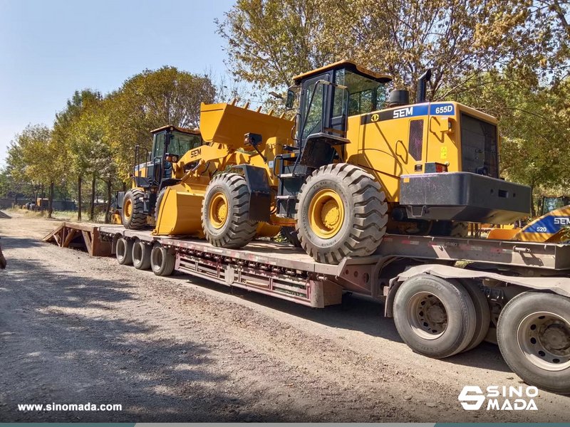 Sinomadacn's tweet photo. #SINOMADA Exported 2 Units #SEM Wheel Loader SEM636D & SEM655D to Bolivia🇧🇴 #wheelloader #SEMwheelloader #CATwheelloader #CATERPILLAR https://t.co/aKuieINEmL