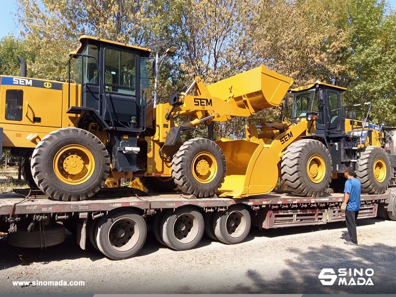 Sinomadacn's tweet photo. #SINOMADA Exported 2 Units #SEM Wheel Loader SEM636D & SEM655D to Bolivia🇧🇴 #wheelloader #SEMwheelloader #CATwheelloader #CATERPILLAR https://t.co/aKuieINEmL