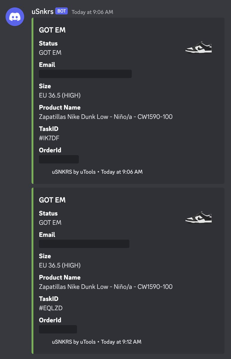 nextstep_las's tweet image. Better than nothing 🥂 @uSNKRS x @hammerproxies 
@AAShoppingBot  got L 🥱