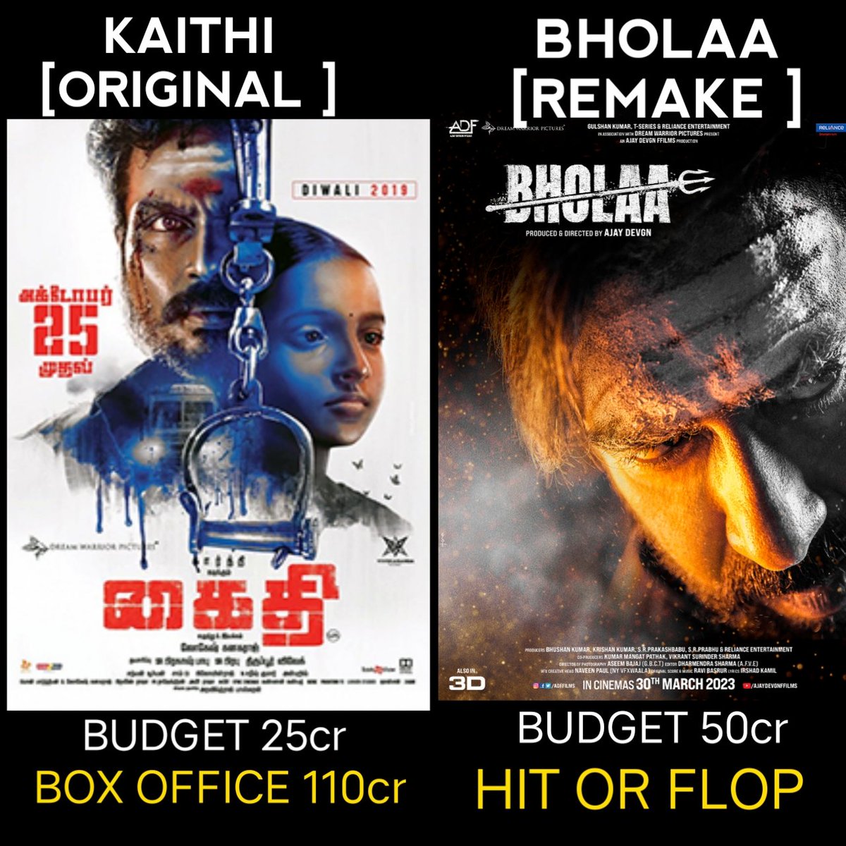 FilmyGy08's tweet photo. Bholaa remake kaithi..
#AjayDevgn #Karthi 
@ajaydevgn @Karthi_Offl #Bollywood https://t.co/QwJ8aHstZa