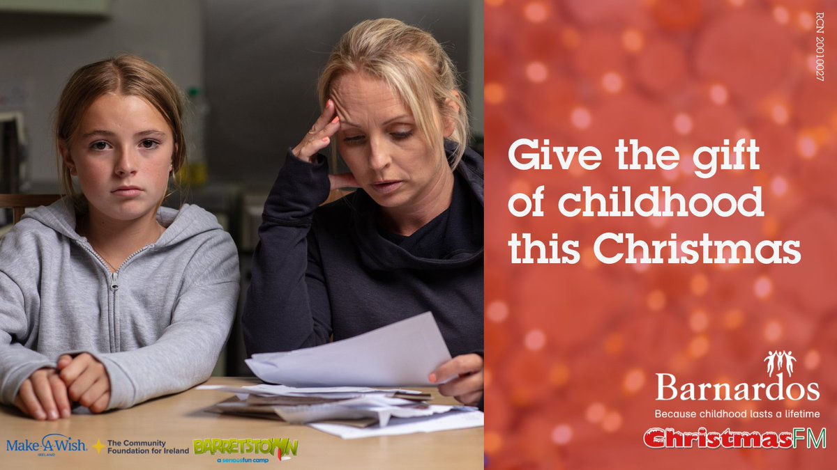Barnardos Ireland (@barnardos_irl) on Twitter photo Did you know 90,000 children in Ireland live in consistent poverty? 💔
Wondering how can you help? By making a donation, small or big, to <a href="/christmasfm/">Christmas FM</a> <a href="/SupportTheMagic/">The Magic of Christmas</a> appeal today👇✨
themagicofchristmas.ie/donate/?utm_so…
#GiveTheGiftOfChildhood Did you know 90,000 children in Ireland live in consistent poverty? 💔
Wondering how can you help? By making a donation, small or big, to <a href="/christmasfm/">Christmas FM</a> <a href="/SupportTheMagic/">The Magic of Christmas</a> appeal today👇✨
themagicofchristmas.ie/donate/?utm_so…
#GiveTheGiftOfChildhood
