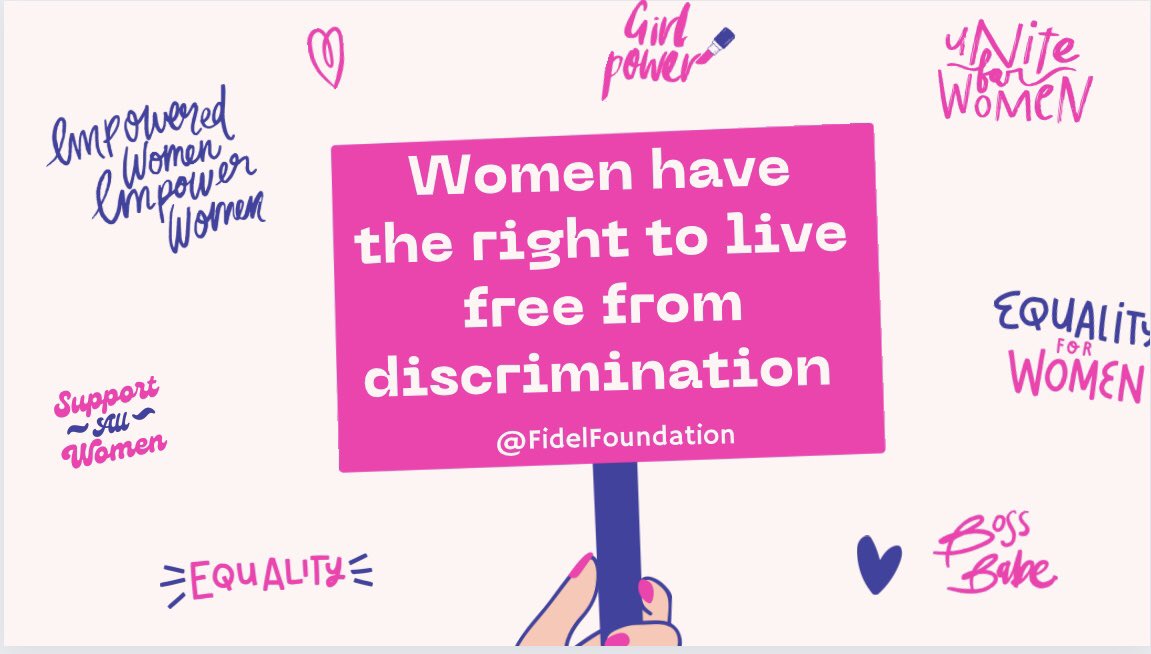 fidel_found's tweet photo. Women have the right to live free from discrimination.
#FidelFoundation
#WomenFacts
#UNSDG5 https://t.co/cCObiKgprZ
