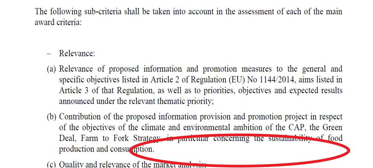 Perrin_Cam's tweet photo. What happened to criterion requiring alignment w/ #EUBeatingCancer for campaigns (funded by EU taxpayers' money) targeting the internal market in the 2023 work programme of #EUAgriPromo? It was present in 2022 WP, why was it removed @EUAgri?
#EUFarm2Fork
https://t.co/vDpZR1gDd1 https://t.co/yZVQJnGRap