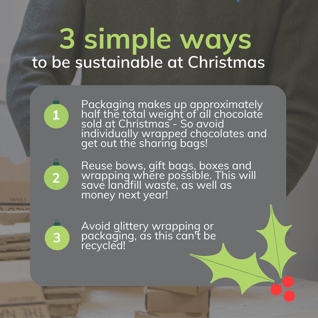 Do you care about sustainability? Here are 3 really simple ways that you can be sustainable this Christmas! 🎄

If you have any extra tips, drop them in the comments below 👇️

#sustainabilitytips