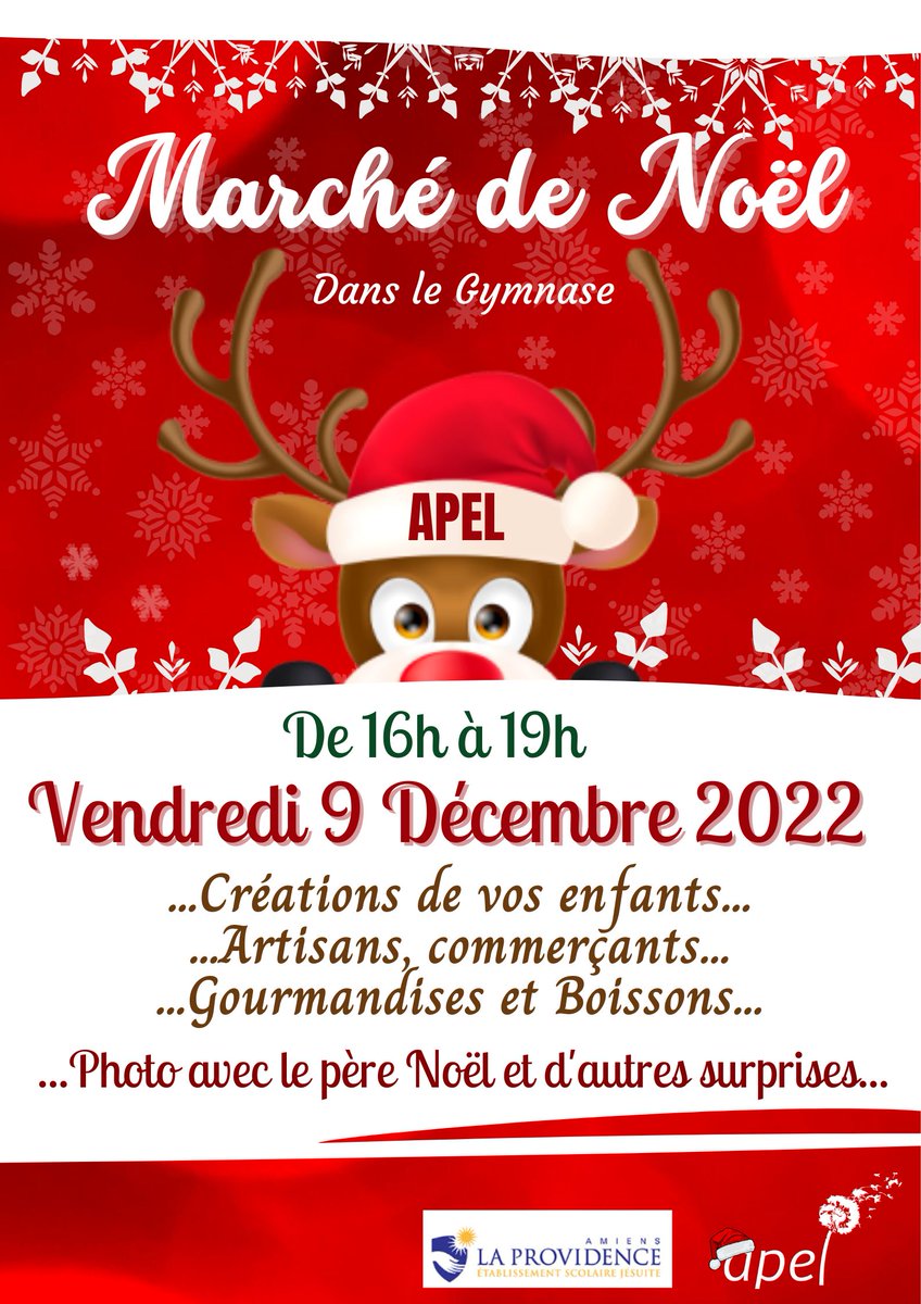 ecolelapro80's tweet photo. MERCI à toute l'équipe de l'APEL La Providence pour la belle organisation du marché de Noël du 9 décembre.
Rendez-vous l'année prochaine !
Voir la vidéo : https://t.co/V5BWO1v9IV https://t.co/yCBMfp8dFC
