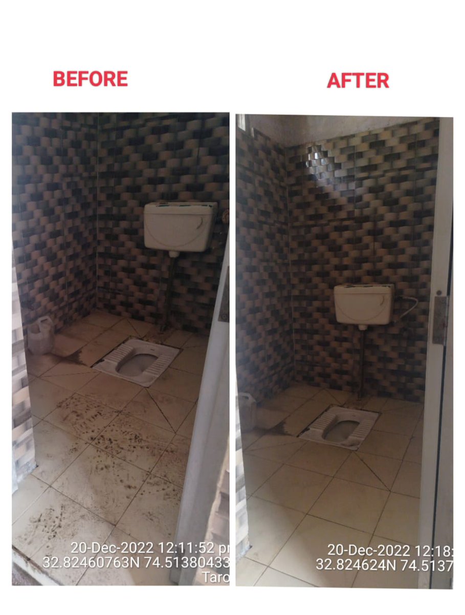 CommitteeKhour's tweet photo. A special cleaning drive of all Public Toilets of the city carried out under Toilets 2.0 Campaign by
M.C KHOUR JAMMU.

@SwachhBharatGov @SwachSurvekshan 
@MoHUA_India
@dcjammuofficial
@Divcomjammu 
@JammuUlb

#PeopleForToilets
#SwachhSurvekshan2023 #KeepHygiene
#UseToilets https://t.co/U2CXoJuUit
