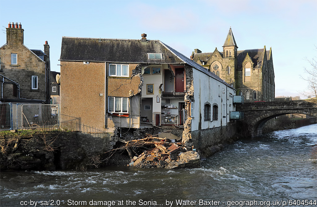 geograph_bi's tweet photo. Picture of the Day from the #ScottishBorders 2020 
#Hawick #RiverTeviot #damage #StormClara #SoniaBistro #potd https://t.co/tDhurgD159 https://t.co/5ydcuZVb1X