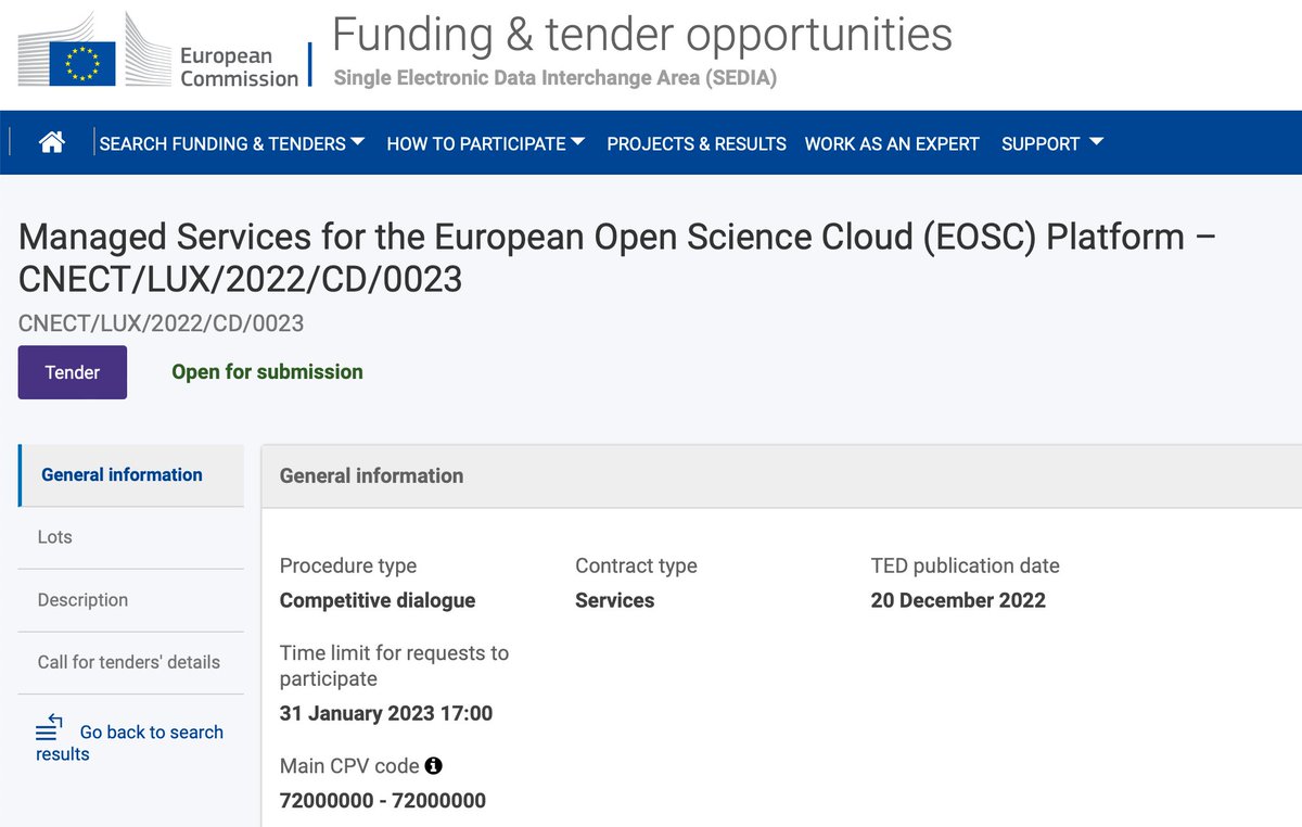 StephanSiemen's tweet photo. Let's build #EOSC - the European #OpenScience platform for research with #FAIR data - Have a look at the tender just published! #FutureTechEU @HorizonEU  https://t.co/XOn8hQuu9k https://t.co/Kl6w3BTALw