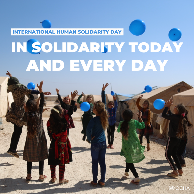 #ClimateCrisis Conflict Hunger Disease and more… In a world confronted by multiple crises, humanitarians work non-stop to alleviate suffering. They remain in solidarity today, and every day, with the people caught up in crises. #SolidarityDay