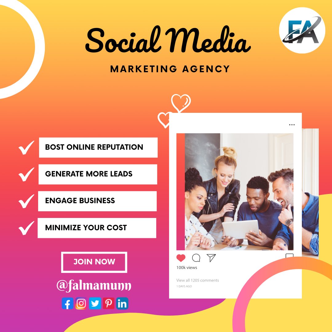 falmamunn's tweet photo. Social Media Marketing Agency
#socialmediamarketing #socialmediamanagement #socialmediamanager #digitalmarketingagency #freelanceralmamun https://t.co/MGj8Zap23Y