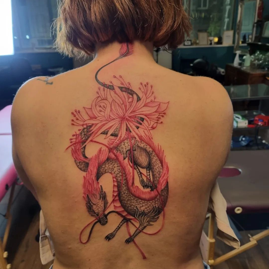 Dragon Tattoo on Women  Men Meaning Symbol Designs