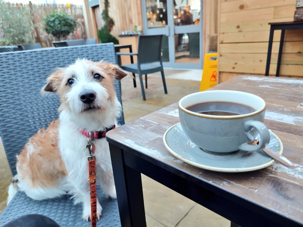 Firesnapper999's tweet photo. First #DecaffResus of the day at @GardenShedCafe #Brighouse. Relaxing day B4 checking into the hotel. #BackHomeUpNorth #Calderdale #CampervanEddie https://t.co/M7Nqw6S2eb