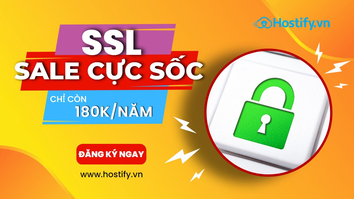 hostifyvn's tweet photo. 🔥🔥CHỨNG CHỈ SỐ SSL SALE UP TO 1️⃣8️⃣%
Chỉ còn 180K/năm
👉 Nhập mã: [ SSLD18 ]
>> Đăng ký ngay: https://t.co/XxS2L3YeWL https://t.co/iNLyxqNmwq