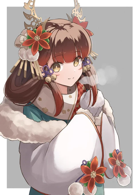 クリスマスツバキちゃん #パズドライラスト 