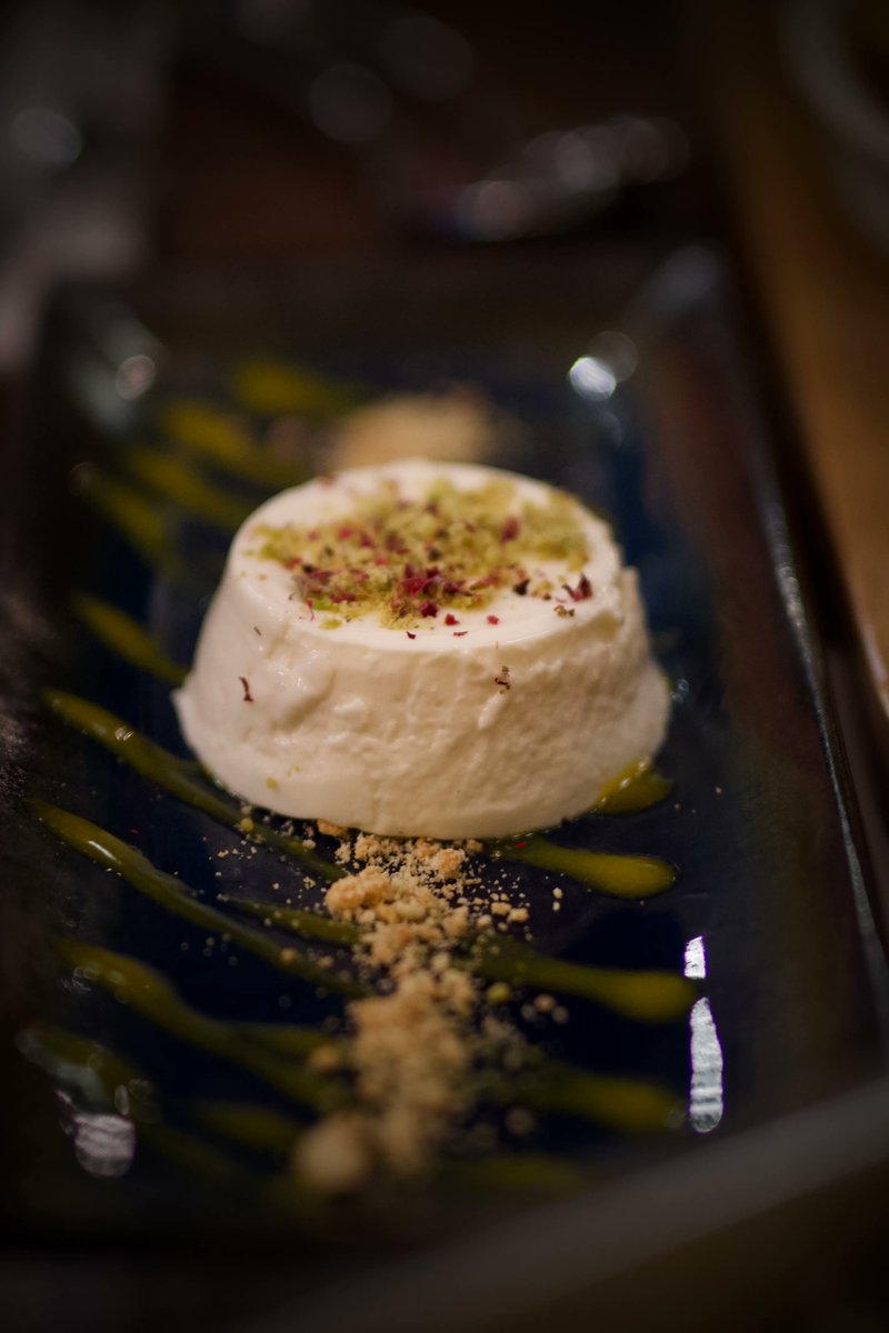 Saffron Panna Cotta - oh my! Currently on our festive menu until the end of the year, you'll have to be quick to try it.