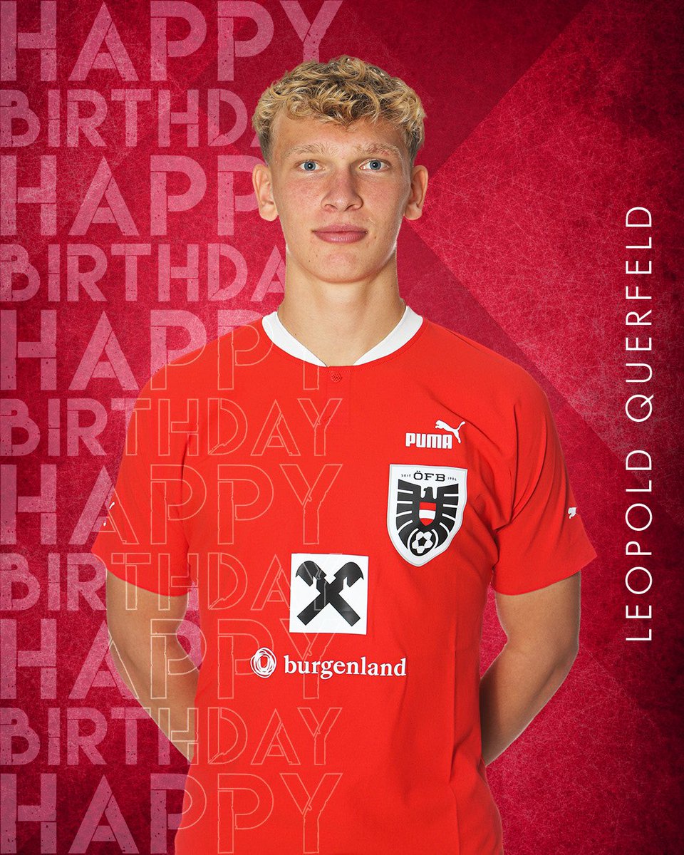 Das letzte Jahr war für Leo Querfeld geprägt von Highlights. 🙂 Zu deinem heutigen Geburtstag wünschen wir dir, dass das neue Lebensjahr so aufregend wird, wie das letzte! Alles Gute, Leo! 🥳

📲 Leo im Interview über sein Jahr 2022: oefb.at/oefb/News/Corn…