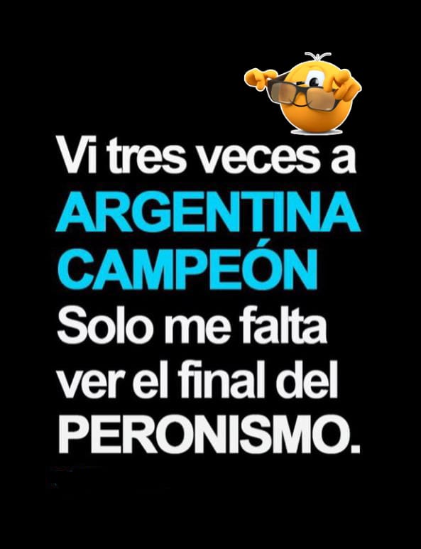cacique_loco's tweet photo. Si....
Vi tres veces a la Selección Argentina Campeones...
Mi sueño es ver "DESAPARECER" LOS PERONISTAS, TODOS LOS KK , LA CAMPORA Y TODO EL SINDICALISMO TRUCHO... https://t.co/ExqR9IDo9Y