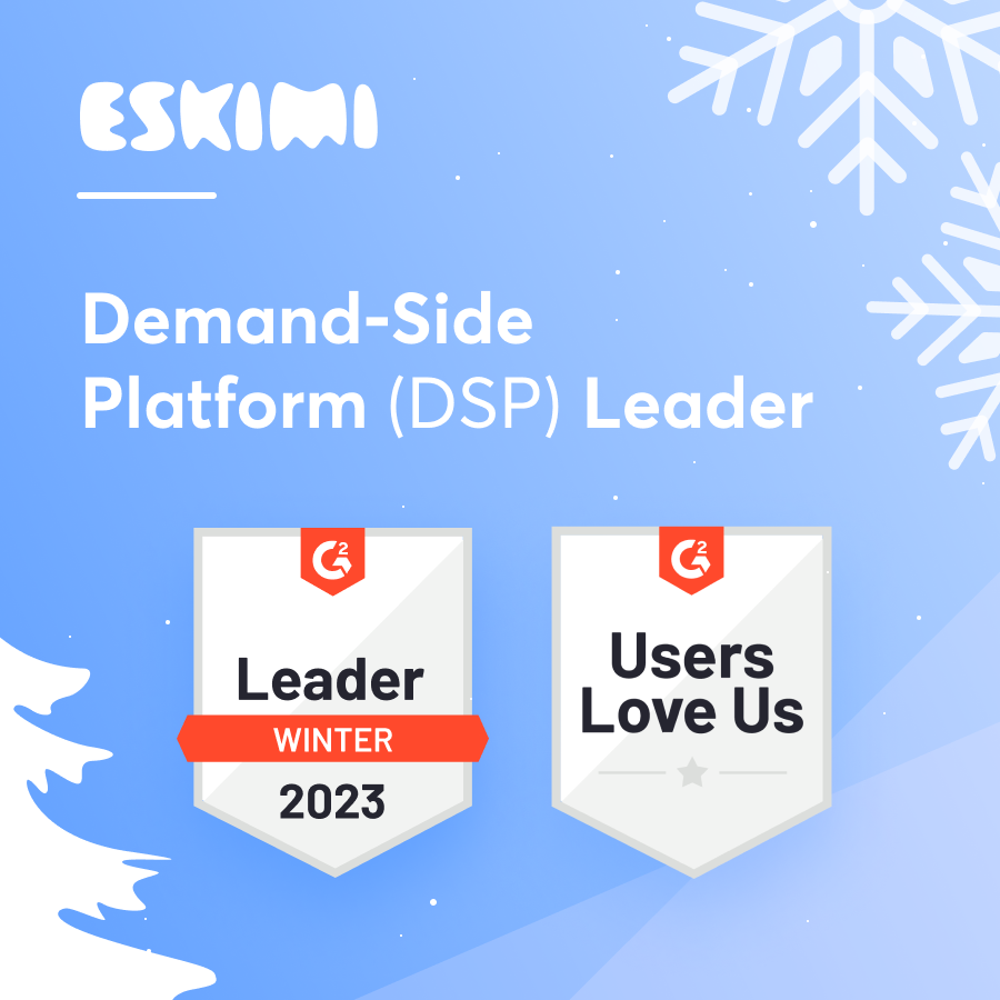 eskimidsp's tweet photo. ❄️#G2 Winter 2023 Report is now released and we’re very excited to be named a Leader in the demand-side platform (#DSP) category! 🏆

We also got the "Users Love Us" badge, earned after collecting #reviews with an average rating of 4.7 out of 5 stars. ⭐

#g2report #performance https://t.co/xtowhVVn8K