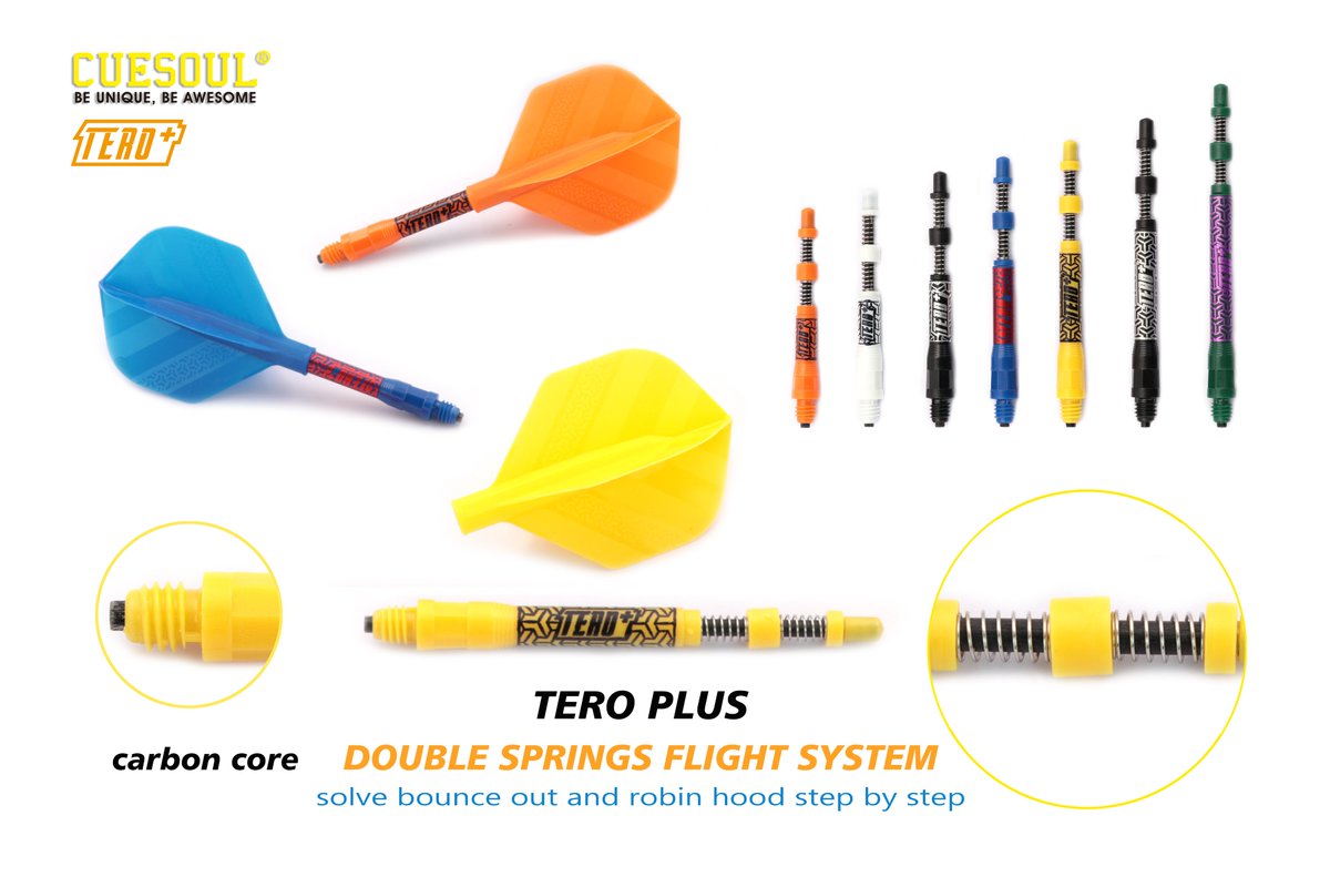 CUESOUL2014's tweet photo. TERO PLUS
Double Springs Flight System Flight System.
Double Direction Telescopic,Rotated too.😊
7 sizes, 6 colors.
Be Unique,Be Awesome,Be CUESOUL.
#teroplus
#teroflight
#doublespringsflight
#springflight https://t.co/CFZRtYf1VH