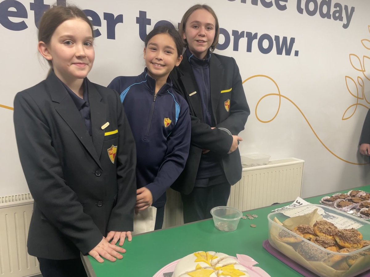 TeamPrenton's tweet photo. Well done to Esme, Izzy and Mia who handmade and sold fabulous cakes, to raise money for Alderhey Hospital. They have shown great #leadership and #initiative when completing their #PiXLEdge activity. #TeamPrenton #PiXL #PiXLEdge #Alderhey https://t.co/OorTXBCwAd
