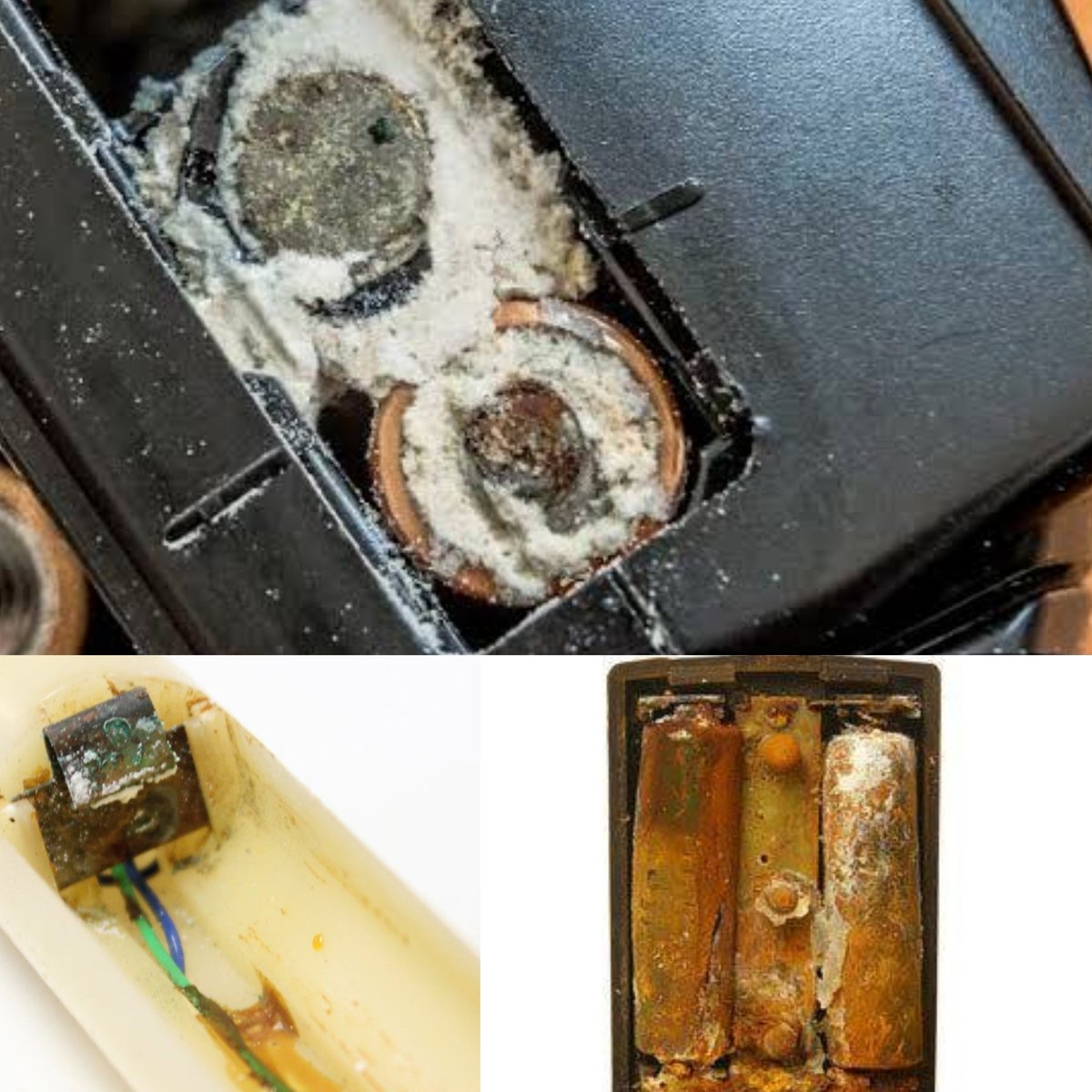 tajiel_urioh's tweet photo. Remove batteries from #electronics when storing them for long periods. #Batteries are full of chemicals, no matter how well sealed there is always a chance of some leakage via the terminals that lead to #corrosion and loss of its stored #energy.
#TajTips #EnergyStorage #Travel https://t.co/om0Wi3Tte4