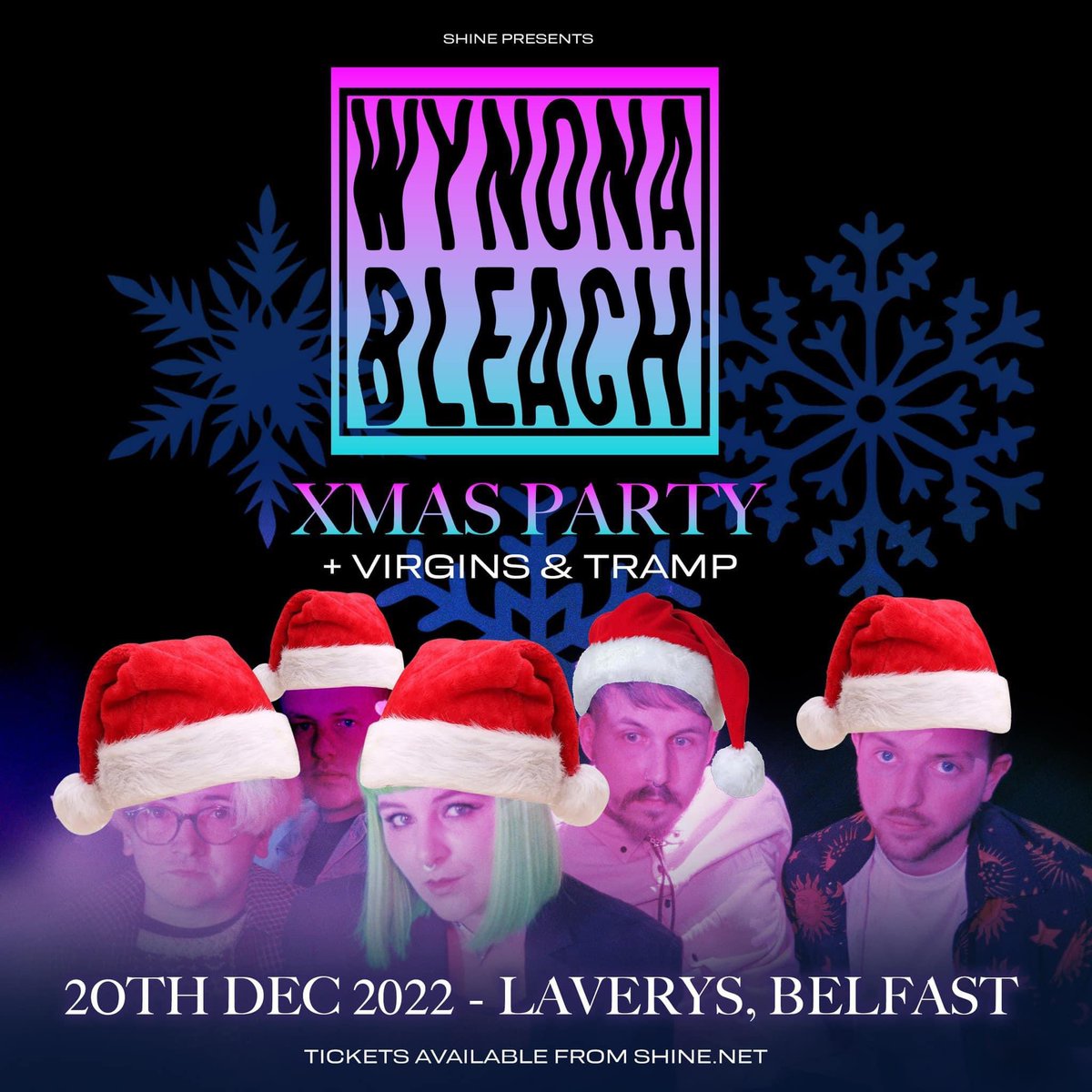 bandofvirgins's tweet photo. TONIGHT!!

We christen @LaverysBelfast with their first show back! We’re playing with @wynonableach and @TRAMP_ie 

We’ve decided since it’s Xmas we’d play a brand new song!

Grab tickets below, doors 7pm

https://t.co/fjaPCSTyni https://t.co/ATiTFHHvah