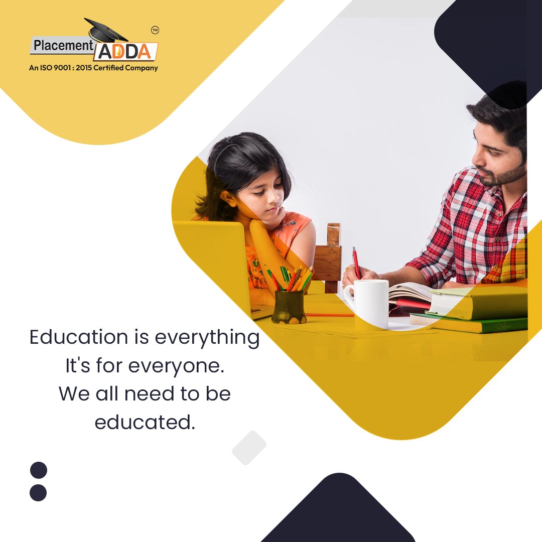 👉 #quoteoftheday🎯

👩‍🎓“Education is everything It's for everyone. We all need to be educated.”👨‍🎓👍

#PlacementsAdda #ITprofessional #quotesoftheday #motivation #quotes #technology #innovation #industrialtraining #corporatetraining #placementstraining #placements #joinus #Indore