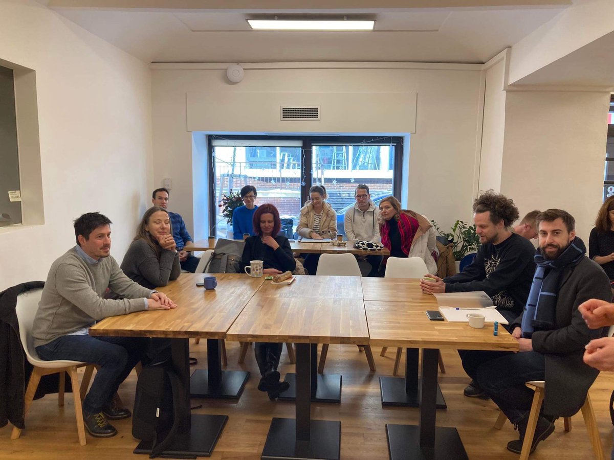 ResearchTuesday's tweet image. Here we are! Eva Kaplan from UNICEF came to #ResearchTuesday to share insights from the application of HCD methods in the field of social intervention. The event in English attracted many new faces. And that’s great!