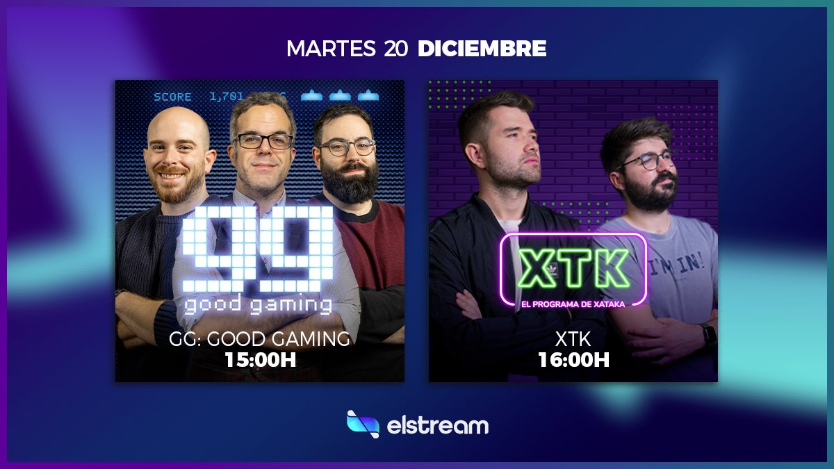 📢Hoy en ElStream 📢

👾Tu espacio gaming en #GG
😎 #ElProgramadeXTK con <a href="/Embi41/">Mario Arroyo ⚡️</a>  y <a href="/JoseDextro/">Jose García</a> 

 ➡️ twitch.tv/elstream
