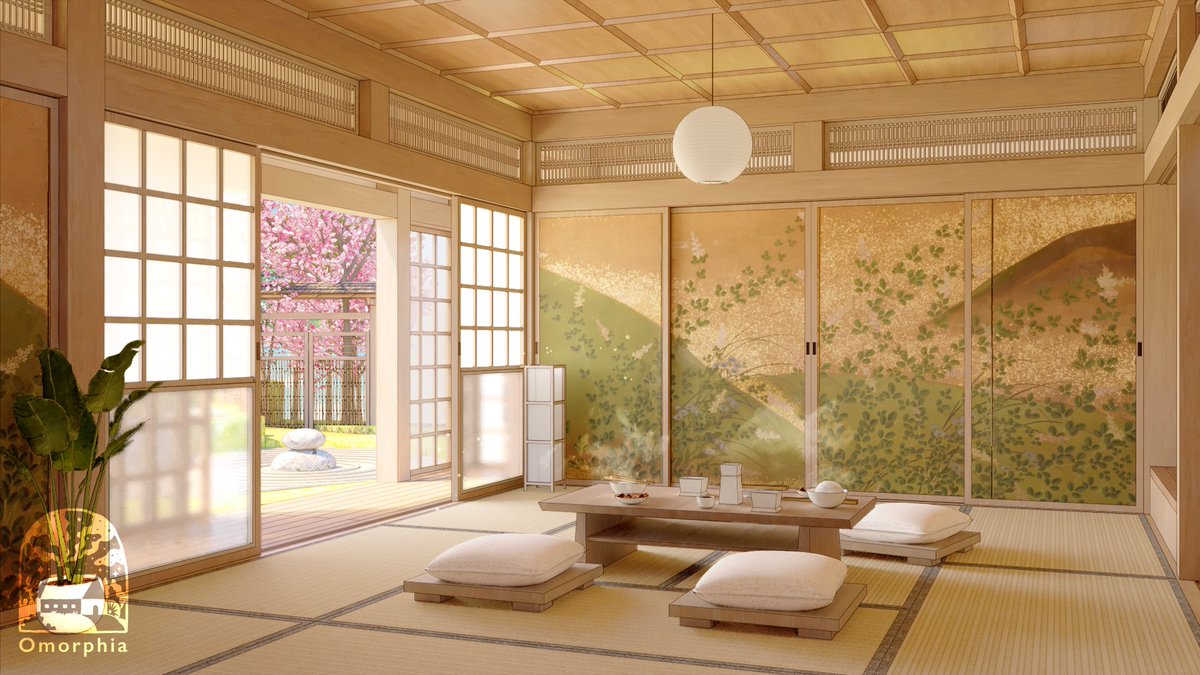 Omorphia1's tweet photo. Shoji doors complement the beauty and serenity of a Japanese home ✨🍃 https://t.co/zEl2UEh7Bq
