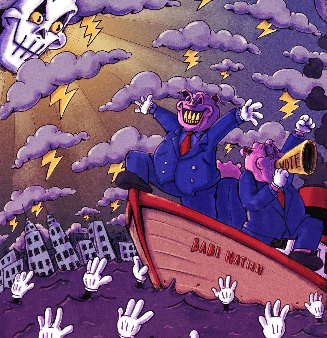 nftmalaysia's tweet photo. @tuanmulo @FlyingMouse365 @hellofaten @Harry_Hanzo @TwodaysO @Thamhoimun Next up!

'Banjir Nation' by @Harry_Hanzo

“Flood season is upon us and yet streets are flooded with buddy waters and bloody voters”

Price : 0.01 BNB
Editions : 2022
Exclusively on @nftmalaysia

Go to https://t.co/geZo4xsrfv for more info

#DaruratNasional https://t.co/o9Q8WTyp2R