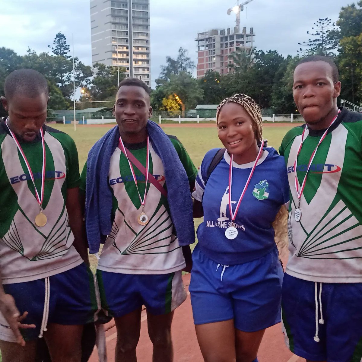 WarriorsRugbyLS's tweet photo. Our boys &amp; girls understood the assignment &amp; brought home the gold!🥇 They represented the country very well in Maputo at the Khans'icala rugby 7s tournament 2022... Defended and retained the trophy successfully 🔥🏉

#Stallions
#Likatola
#khansicalasevens2022 
#LesothoRugby https://t.co/6jbYkiEnzE
