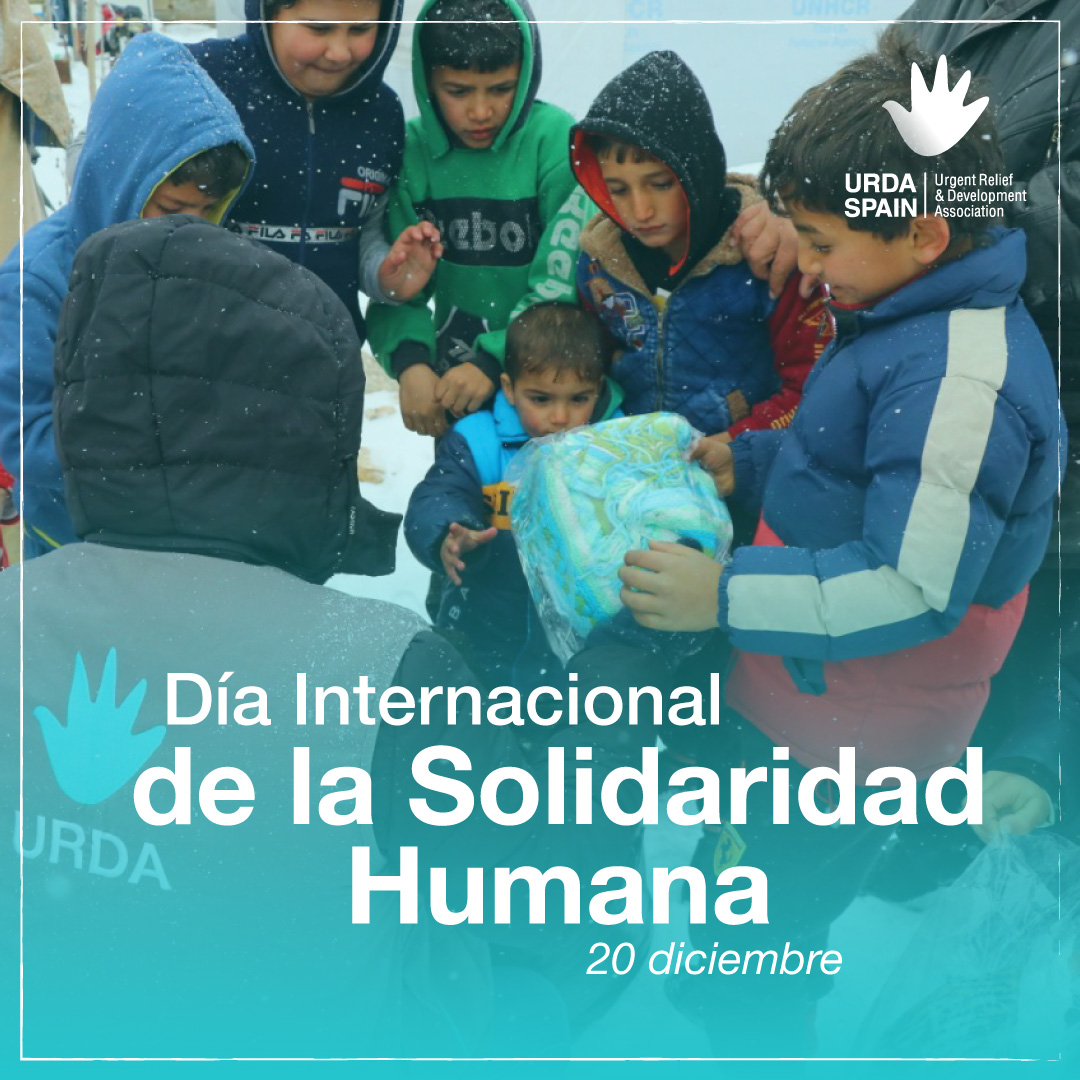 Hoy 20 de diciembre se celebra el Día Internacional de la Solidaridad Humana. URDA Spain nos sumamos a esta efémerides cuyo objetivo es promover la solidaridad como valor universal fundamental para la cooperación y el bienestar de los pueblos #DiaSolidaridad #SolidarityDay