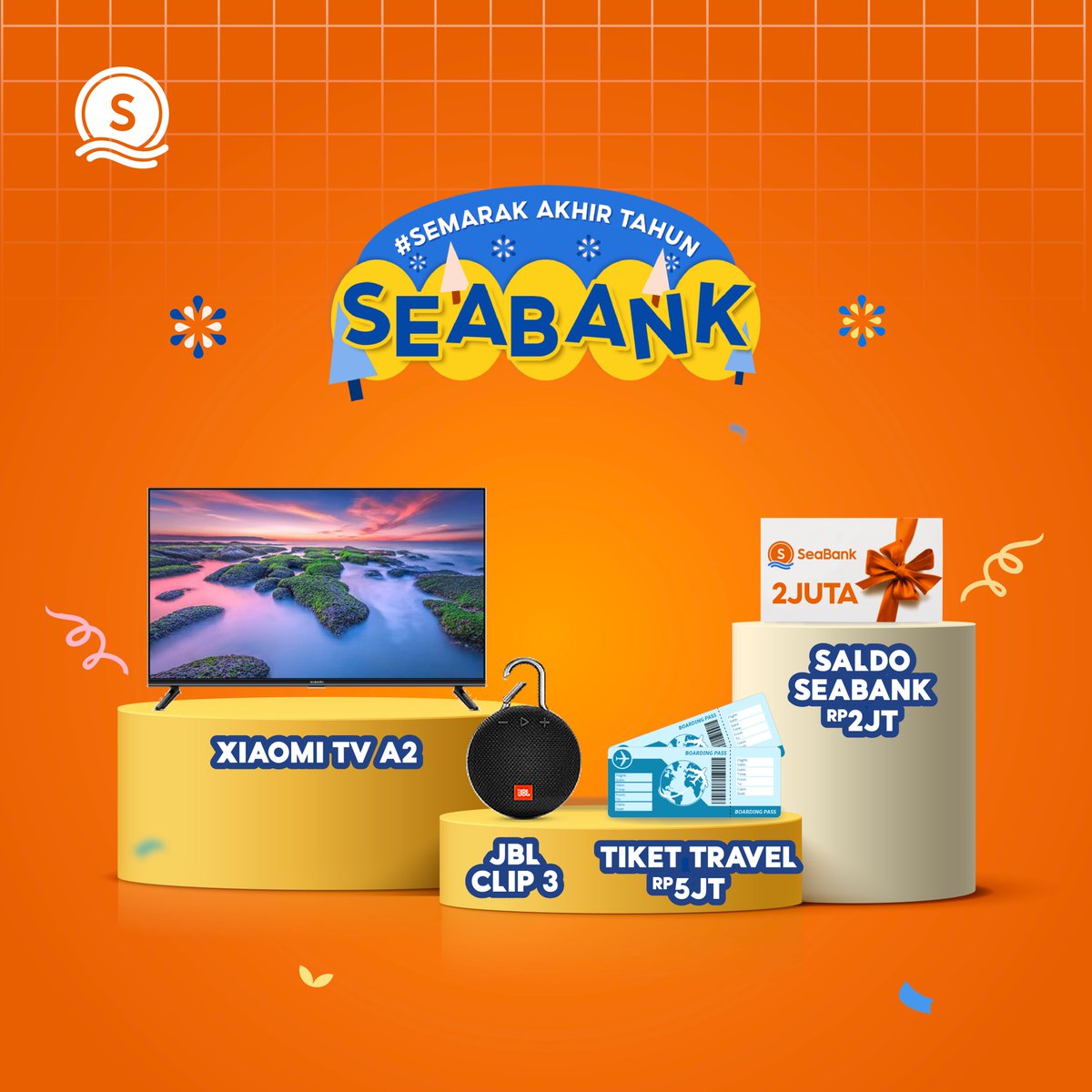 SeaBankID's tweet photo. Selamat kepada:
1. Pemenang XIAOMI TV A2 📺 https://t.co/xI2PNgpD8s
Instagram: monajunita12
2. Pemenang JBL CLIP 3 📻 https://t.co/aDXAvSyZAu
Instagram: apri_chuby https://t.co/sXcwvanxFI