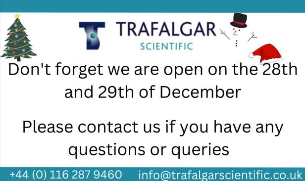 Tscientific's tweet photo. Happy to help here at Trafalgar over the Christmas period. Give us a call or email us 😀 https://t.co/R18MRghXda