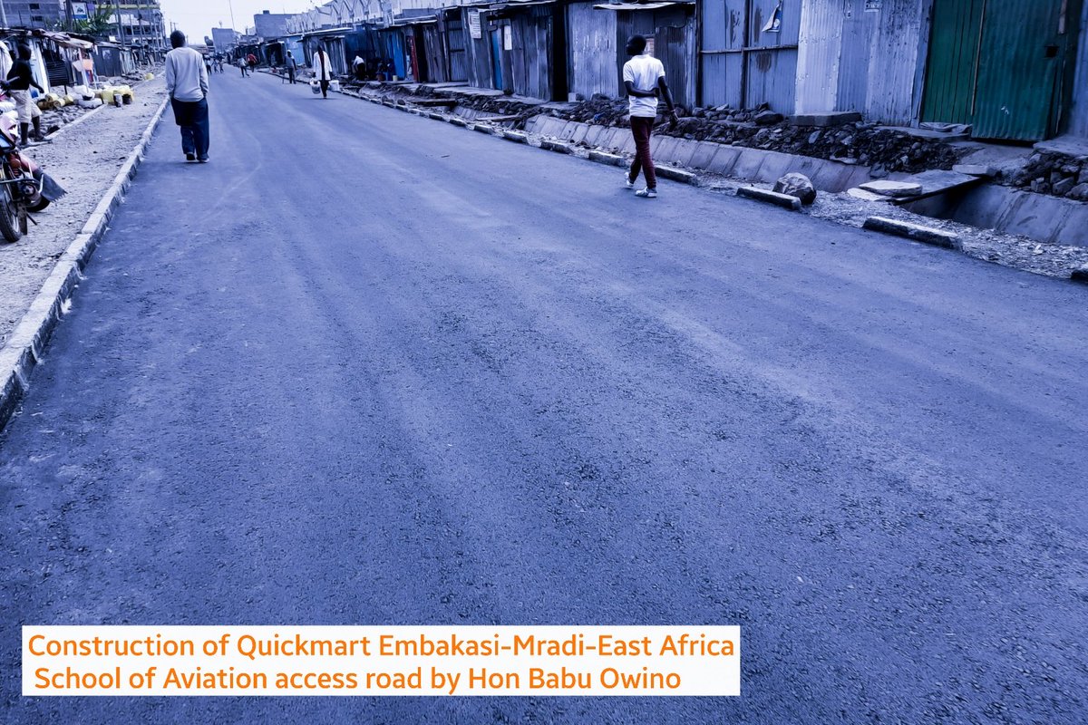 evanjocomrade's tweet photo. Construction of the Access road linking Quickmart Embakasi-Mradi-East Africa
 School of Aviation by Hon Babu Owino is done and dusted. Kazi inaendelea kawaida.@HEBabuOwino  @HERachelTabitha  vivaa https://t.co/ECedQPkHvk