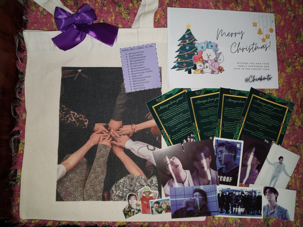 chiakimthv's tweet photo. Thank you sm po ate @CRIScake__ and to the givers!!🥹💜 
@fuckasolostan 
@katchTaebear 
@JRKMSaranghae 
@whippedbybts 
@AoiCutieshy 
@_hobicores 
@beeteehesss 
@LuvPreciousMlti 
@Laylareign_trades 
@amyx_bts 
@TheQueensInTown 
@Mmitan2015 
@purplishlove7 
@astrojin_ 
@arch3ryyy https://t.co/Ln5Xtglk5w