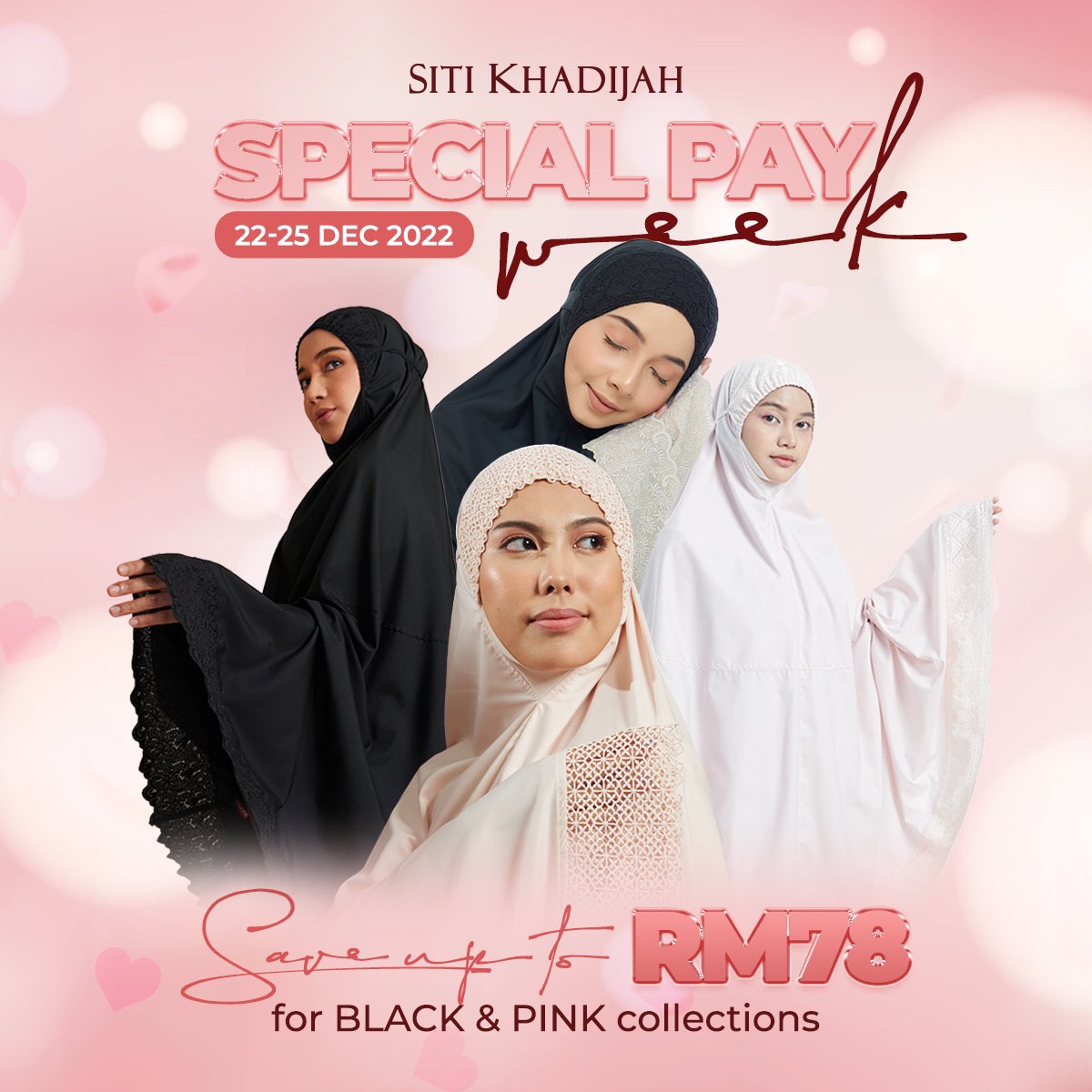 syiqinhisham_'s tweet photo. Pink lover where you at ? Telekung Siti Khadijah ada SALE untuk telekung warna pink ‼️

As low as RM158
✨FREE Pouch bag + Retail Bag + Postage

—Thread https://t.co/bXQqphESeS