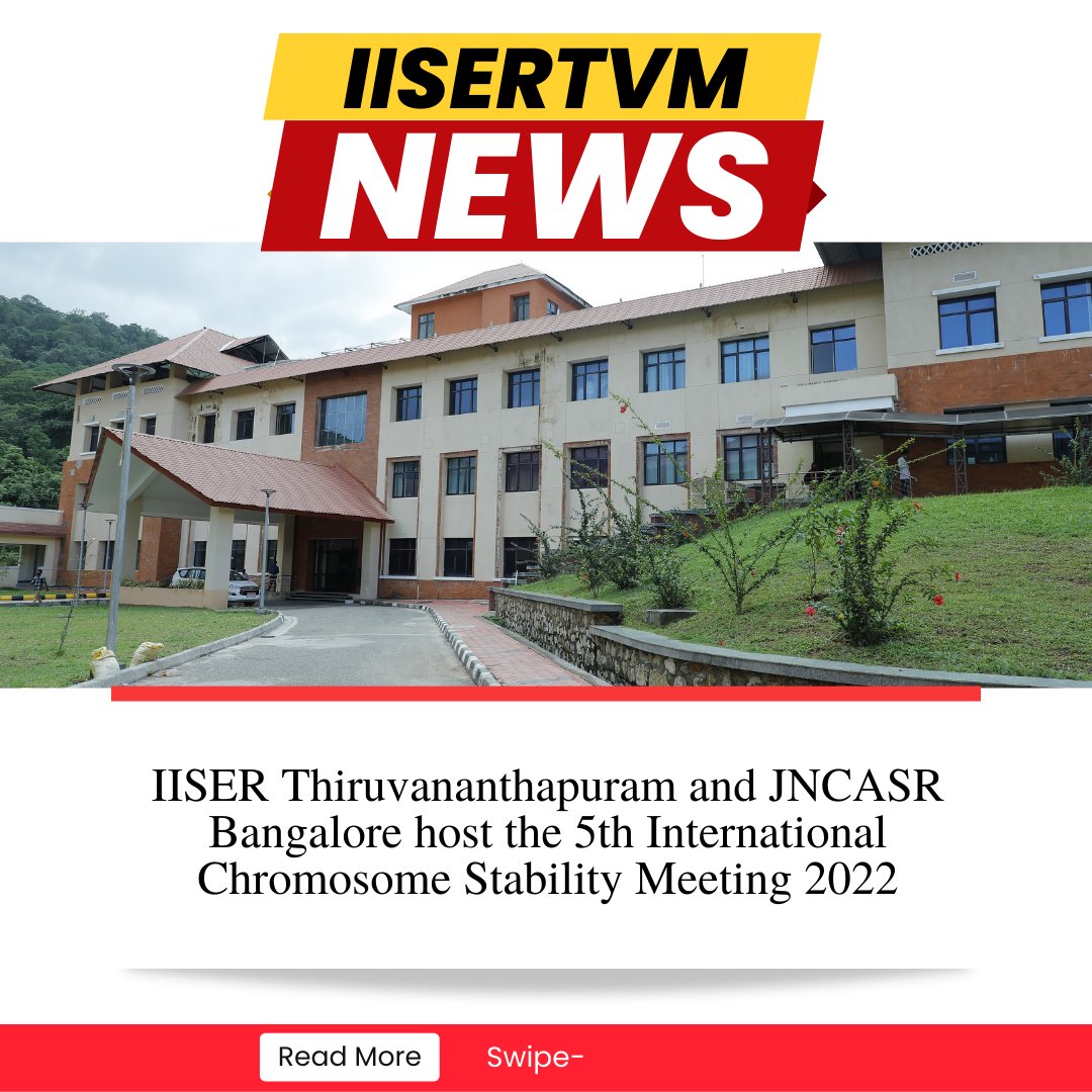 FGCTweets's tweet photo. 4-day 5th International Chromosome Stability Meeting 2022 hosted by @tvmiiser &amp; @jncasr Bangalore provided a platform to facilitate #interactions between the fast-growing Indian scientific #community &amp; leading scientists interested in chromosome stability research.

Swipe- https://t.co/iRNK5EXUpX