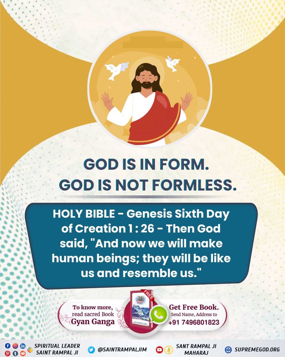 JESUS WAS NOT GOD.
I have come here from
God. I have not come
on my own; God sent
me. (John 8:42)
MUST READ "GYAN GANGA"
 Kabir Is God
#BibleFacts