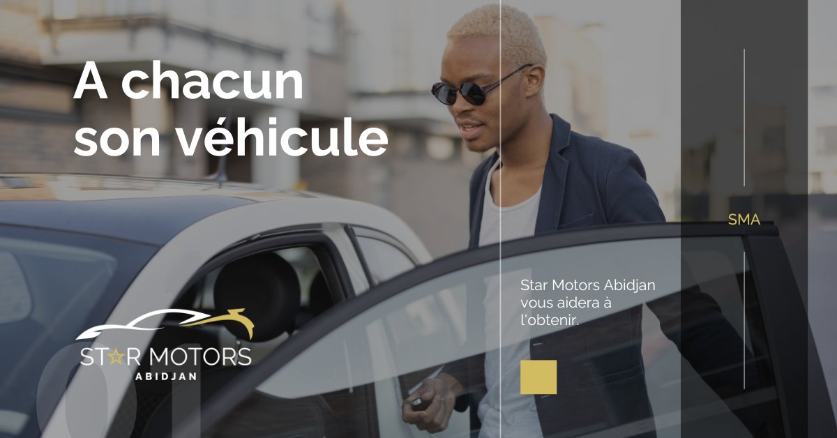 StarAbidjan's tweet photo. Un jour vous aurez votre propre véhicule... et #StarMotorsAbidjan fait en sorte que je cour arrive au plus vite. #abidjan
Besoin de renseignements ? Contactez-nous : 
⭐ Website: https://t.co/G3rBKpF6hs
⭐ Hotline : (225) 2722219312 https://t.co/s7ahyu3iiy
