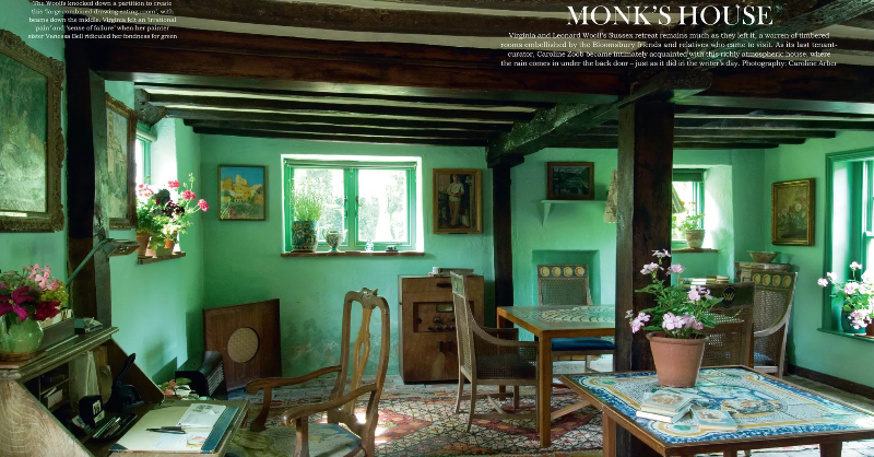 WofInteriors's tweet photo. Tree Sherriff rediscovers the home of Virginia Woolf, as we first featured in 2012, learning that the interiors of this storied home still resonate with her today. #AD