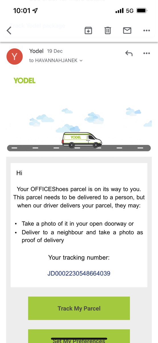 heyitshav's tweet photo. @YodelOnline my parcel has apparently been “delivered” but is nowhere to be seen. It would not have fit through my letterbox and upon contacting the driver he replied saying he doesn’t deliver to this area… please help 🙏🏽 https://t.co/4sraDWpqeM