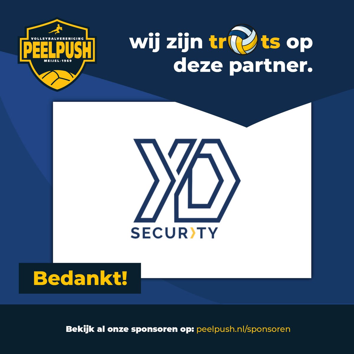 Wij zijn trots op YD Security als sponsor. Bedankt!
ydsecurity.nl
#peelpush #sponsor #koopbijonzesponsoren #zondersponsorsgeenclub