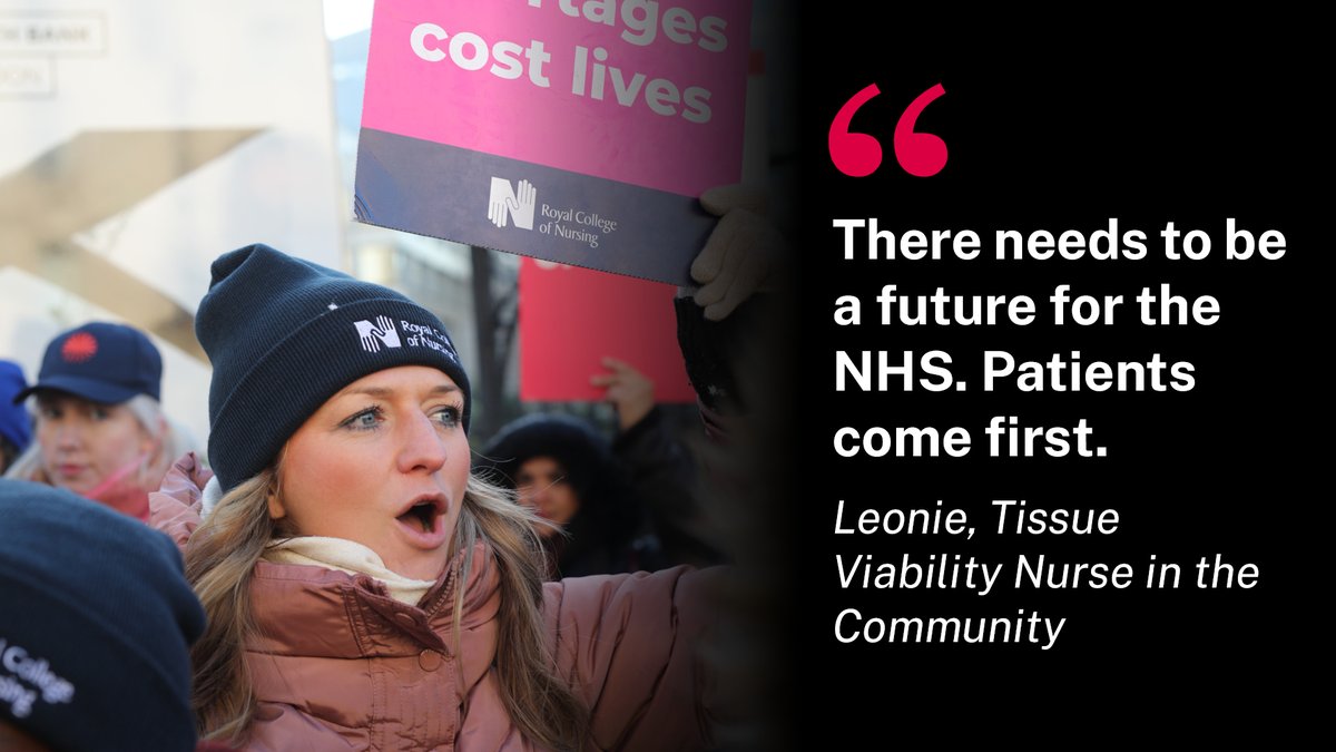 theRCN's tweet photo. RCN members like Leonie are joining the picket line today to protect the future of the NHS and patient care. 

Do you want to support Leonie and all our members on strike today? 

Donate to the #RCNStrike fund here: https://t.co/YSXNE8JYIr 

#FairPayForNursing #NursesStrike https://t.co/nlKRrAgHtK