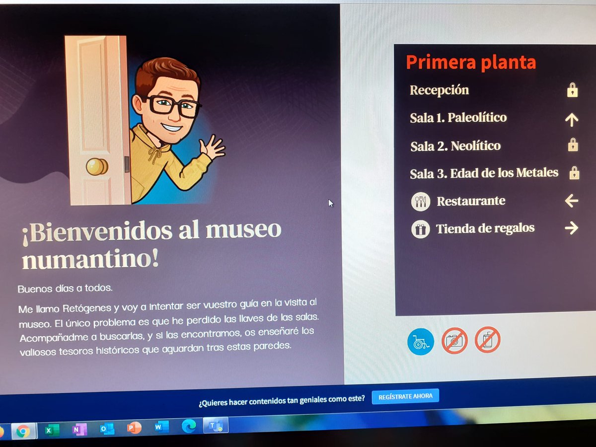 CepaElCamino's tweet photo. Con un Escape Game sobre Prehistoria (contextualizado en el #MuseoNumantino) termina el trimestre nuestro alumnado del Taller de Historia, Arte y Patrim. Una auténtica chulada hecho por su profesor Boris con @genially_es 😉
@educacyl @fadultos @CFIEdeSoria @ANumantino 
 #TIC #ABJ https://t.co/UXYEbEPgAd